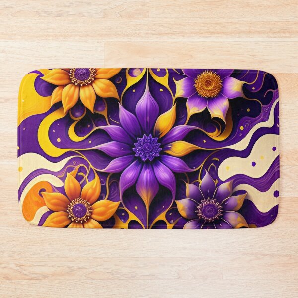 Item preview, Purple and Orange Flowers  designed and sold by TeAnne.