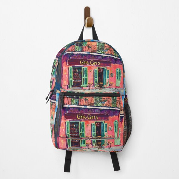 Item preview, Gris-Gris Charm in New Orleans - A Lively Street Scene with Inviting Cafe Vibes AI Generated Art designed and sold by OlfactoART Studio.