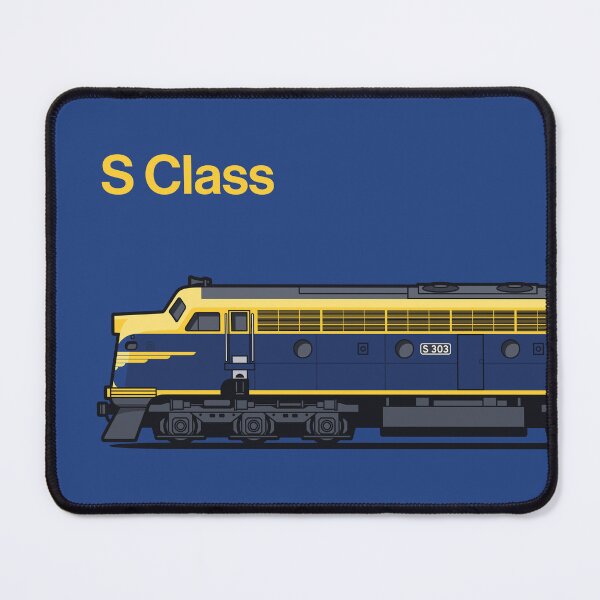 Item preview, S Class Blue Diesel Train Side Victoria Australia designed and sold by VoodooCircus.