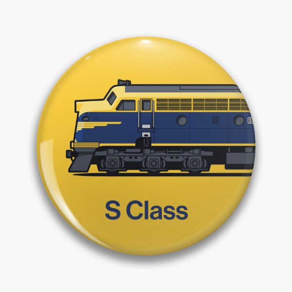 Item preview, S Class Yellow Diesel Train Side Victoria Australia designed and sold by VoodooCircus.