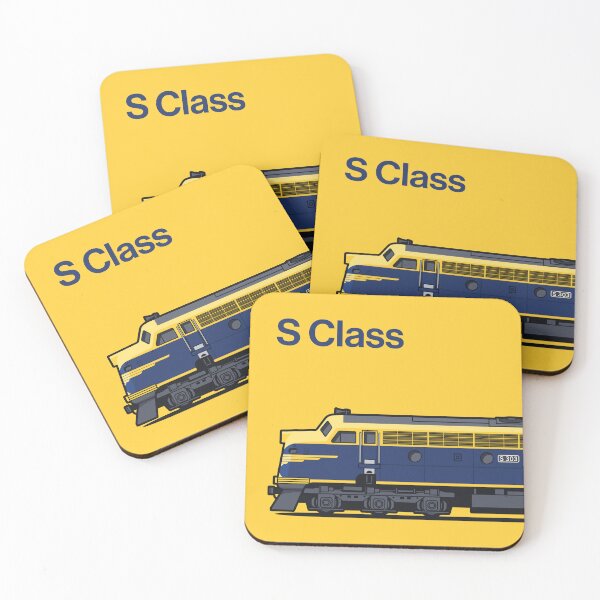 Item preview, S Class Yellow Diesel Train Side Victoria Australia designed and sold by VoodooCircus.