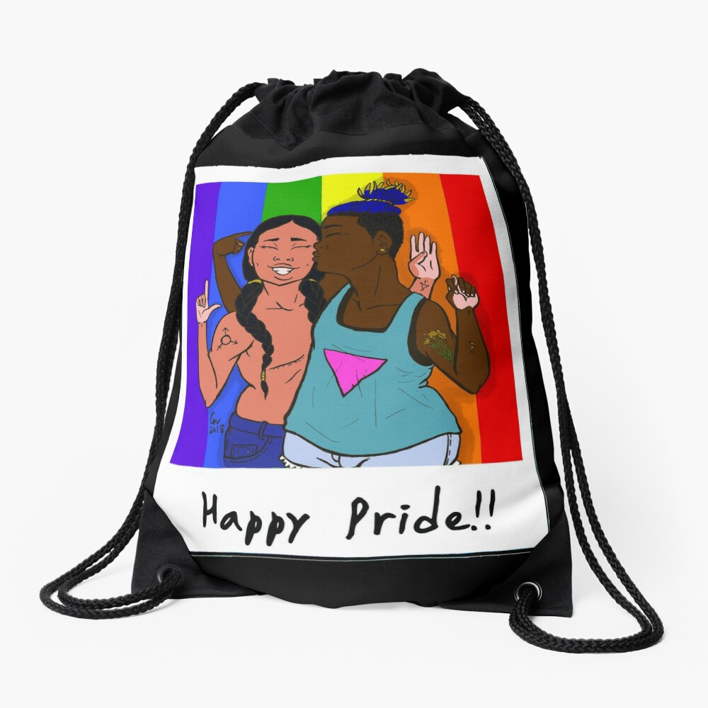 pride drawstring bag