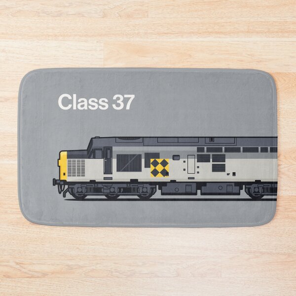 Item preview, Class 37 Train Side England UK Freight Coal Grey designed and sold by VoodooCircus.