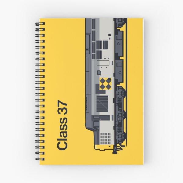 Item preview, Class 37 Train Side England UK Freight Coal Yellow designed and sold by VoodooCircus.
