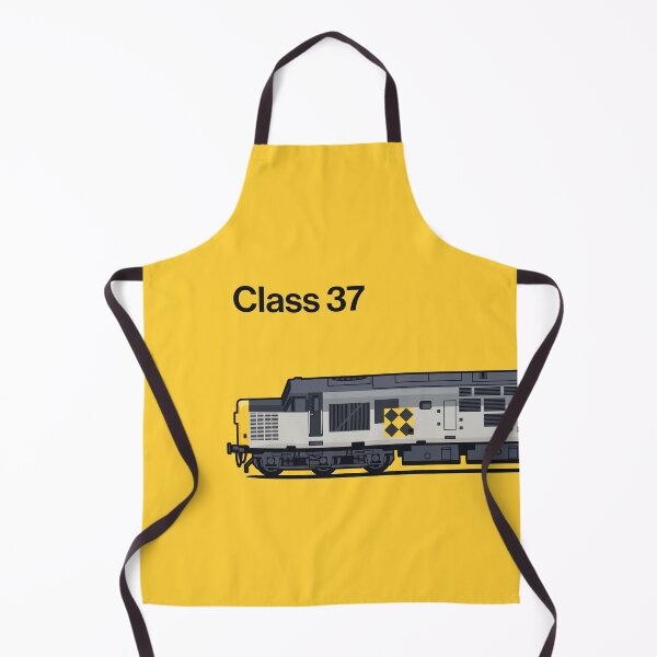 Item preview, Class 37 Train Side England UK Freight Coal Yellow designed and sold by VoodooCircus.