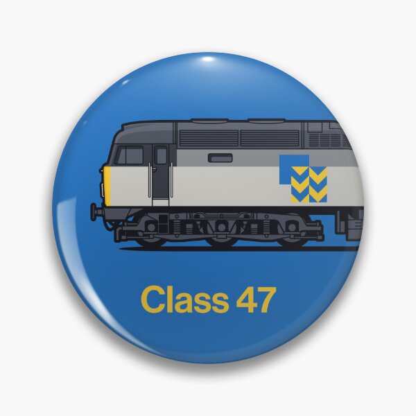 Item preview, Class 47 Freight Metal Blue Train Side England UK designed and sold by VoodooCircus.