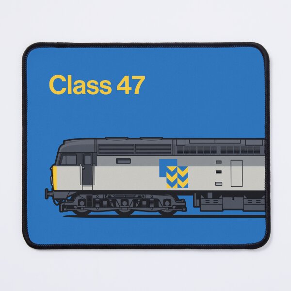 Item preview, Class 47 Freight Metal Blue Train Side England UK designed and sold by VoodooCircus.