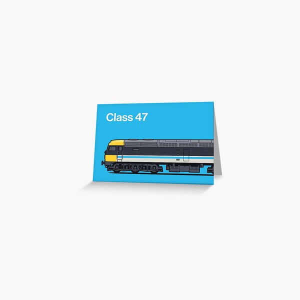 Item preview, Class 47 Cyan Diesel Train Side England designed and sold by VoodooCircus.