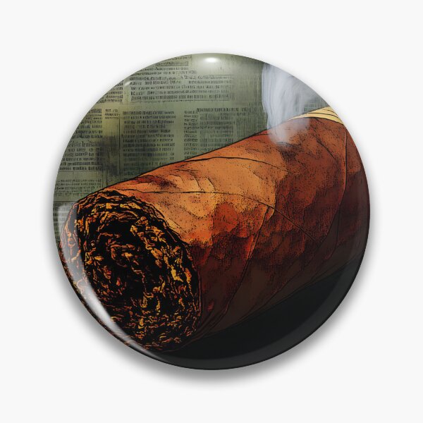Item preview, Vintage Smoke - Large Cigar Resting on Old Newspaper with Timeless Elegance designed and sold by OlfactoART Studio.