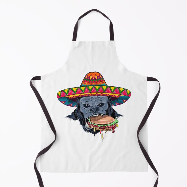 Item preview, Gorilla with Mexican hat designed and sold by GeryMendezShop.