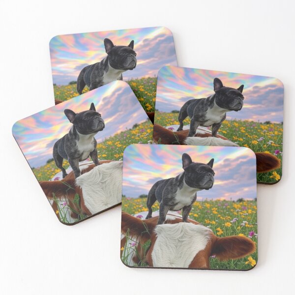 Item preview, French Bulldog and Cow 6 designed and sold by CozyManCreation.