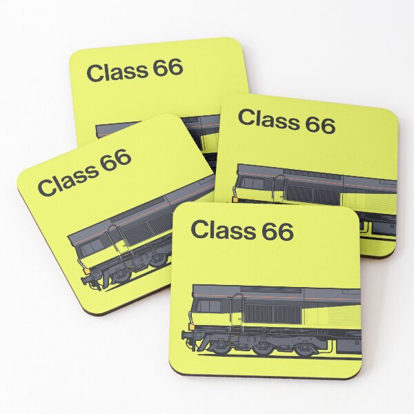 Item preview, Class 66 Train Side England UK Lemon Yellow designed and sold by VoodooCircus.