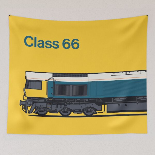 Item preview, Class 66 Train Side England UK BR Yellow designed and sold by VoodooCircus.