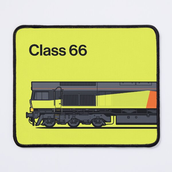 Item preview, Class 66 Train Side England UK Lemon Yellow designed and sold by VoodooCircus.