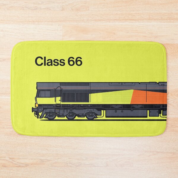 Item preview, Class 66 Train Side England UK Lemon Yellow designed and sold by VoodooCircus.