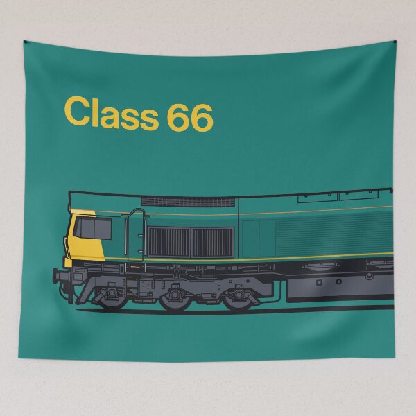 Item preview, Class 66 Train Side England UK Green designed and sold by VoodooCircus.