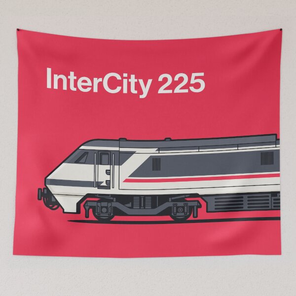 Item preview, Class 91 Red Train Side England UK designed and sold by VoodooCircus.