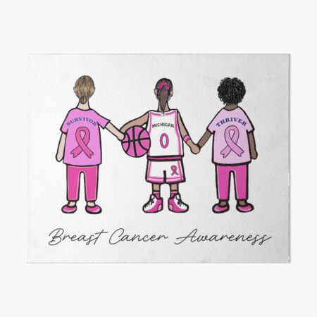 Item preview, Breast Cancer Awareness - Michigan WBB T-Shirt designed and sold by GretasTees.