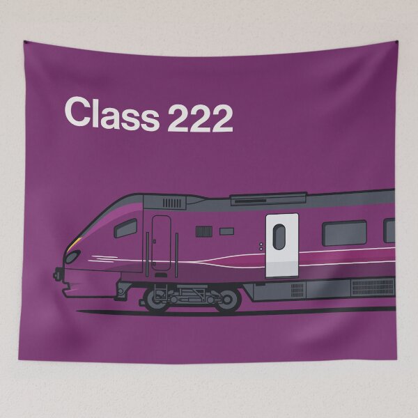 Item preview, Class 222 Purple High Speed Train Side England designed and sold by VoodooCircus.