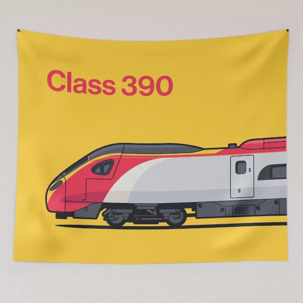Item preview, Class 390 Yellow High Speed Train Side England designed and sold by VoodooCircus.