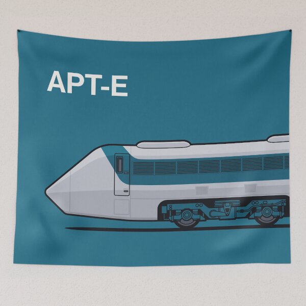 Item preview, APT-E Blue Tilting Train Side England designed and sold by VoodooCircus.