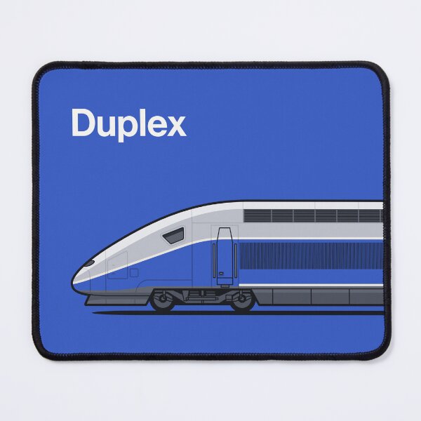 Item preview, Duplex Blue High Speed Train Side France designed and sold by VoodooCircus.
