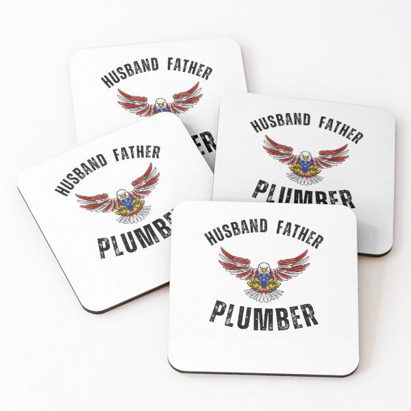 Item preview, Husband Father Plumber blue collar eagle Patriotic American designed and sold by snowry.
