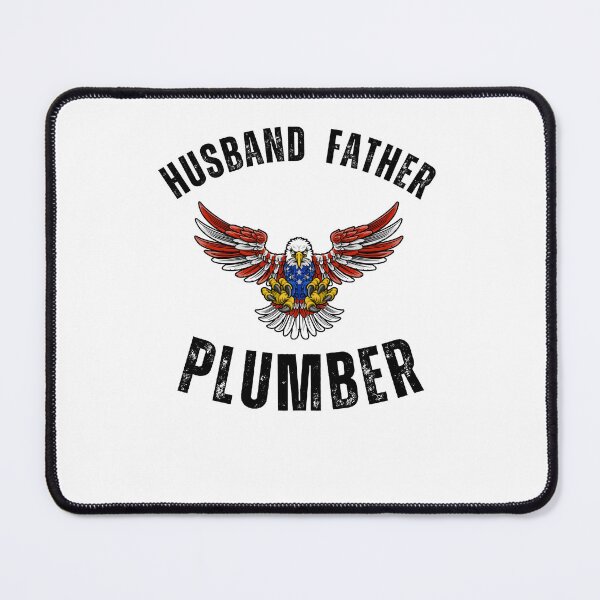 Item preview, Husband Father Plumber blue collar eagle Patriotic American designed and sold by snowry.
