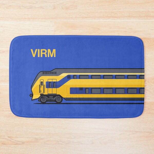 Item preview, VIRM Blue Double Decker Train Side Netherlands designed and sold by VoodooCircus.