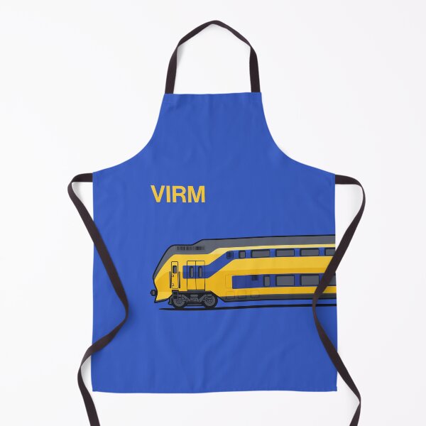Item preview, VIRM Blue Double Decker Train Side Netherlands designed and sold by VoodooCircus.