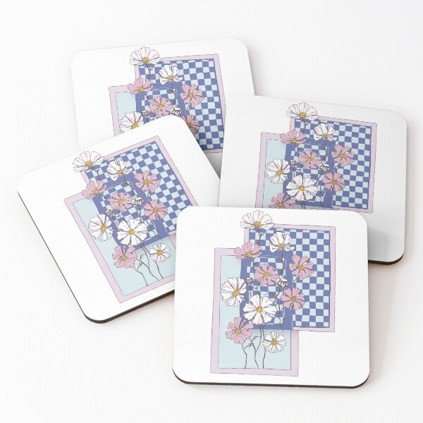 Item preview, Framed Blooms: A Checkered geometric Garden designed and sold by Coollzone.