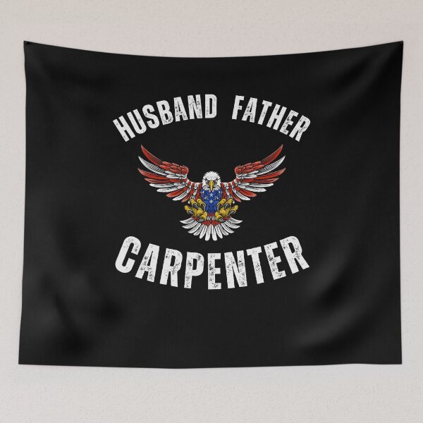 Item preview, Husband Father Carpenter cool eagle Patriotic American designed and sold by snowry.