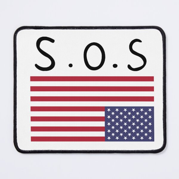Item preview, S.O.S. USA Distress flag designed and sold by Creative Liberty Designs.