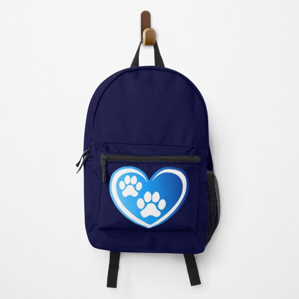 Item preview, Cute Dog Paws in Blue Gradient Stylized Heart designed and sold by MoePark.