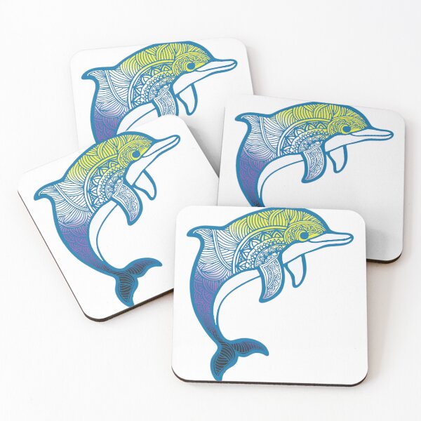 Item preview, Nonbinary Pride Mandala Dolphin  designed and sold by Travelslightly.