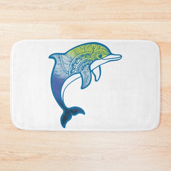 Item preview, Nonbinary Pride Mandala Dolphin  designed and sold by Travelslightly.