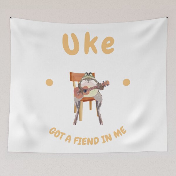 Item preview, Frog playing ukulele designed and sold by TaraPen.