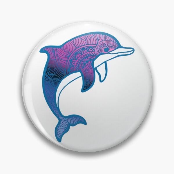 Item preview, Omnisexual Pride Mandala Dolphin  designed and sold by Travelslightly.