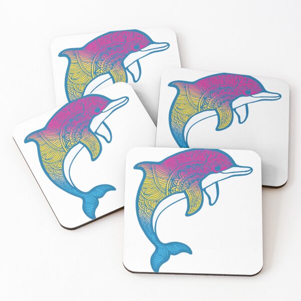 Item preview, Pansexual Pride Mandala Dolphin  designed and sold by Travelslightly.