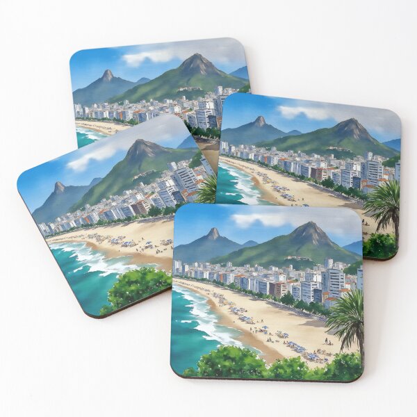 Item preview, Copacabana Beach Rio de Janeiro Brazil designed and sold by Magnolia Valley Art.
