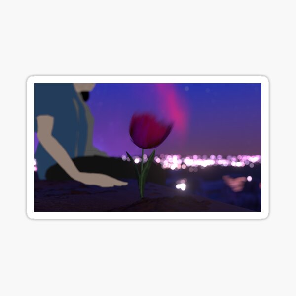 Aperçu de l'œuvre Les fleurs s'épanouissent dans la ville la nuit créée et vendue par Adalex3.