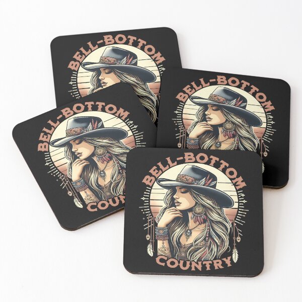 Item preview, Bell-Bottom Country Girl Top, Boho Chic Tee, Western, Women's Clothing, Floral Design T-Shirt designed and sold by CM2P.