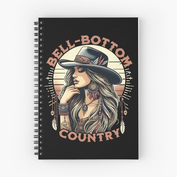 Item preview, Bell-Bottom Country Girl Top, Boho Chic Tee, Western, Women's Clothing, Floral Design T-Shirt designed and sold by CM2P.