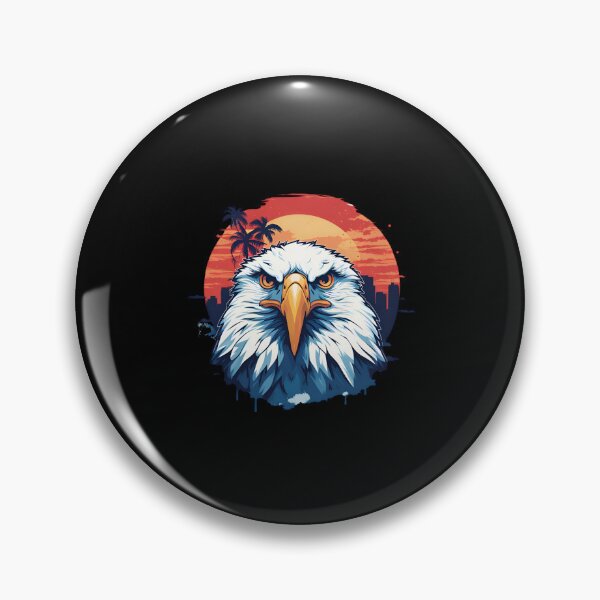 Item preview, Majestic Eagle Sunset Cityscape Art designed and sold by CJC Designs.