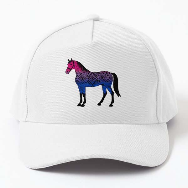 Aperçu de l'œuvre Motif de cheval tribal bisexuel – Œuvre d’art vibrante de fierté créée et vendue par Travelslightly.