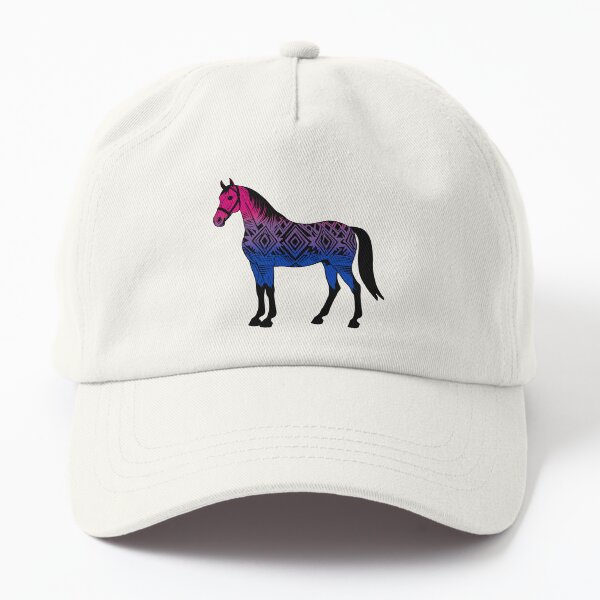 Aperçu de l'œuvre Motif de cheval tribal bisexuel – Œuvre d’art vibrante de fierté créée et vendue par Travelslightly.