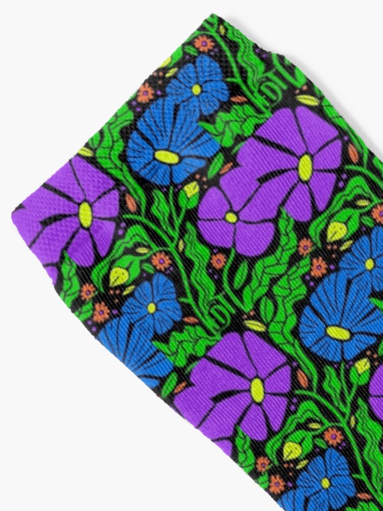 Thumbnail 2 of 5, Socks, Subtle FDT Anti Trump Boho Flowers Stickers designed and sold by EthosWear.