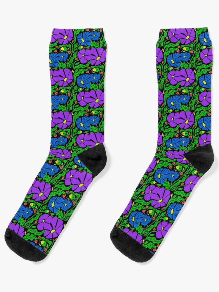 Thumbnail 1 of 5, Socks, Subtle FDT Anti Trump Boho Flowers Stickers designed and sold by EthosWear.