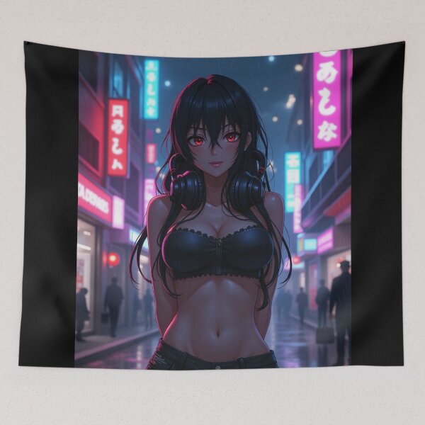 Item preview, Phonk Beats and Cyberpunk Streets Girl designed and sold by brendanre.