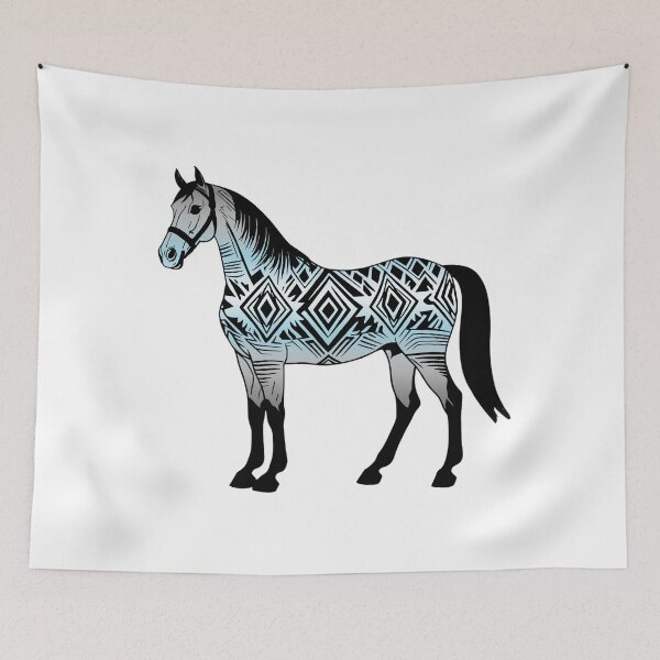 Item preview, Demiboy Tribal Horse Design – Vibrant Pride Artwork designed and sold by Travelslightly.